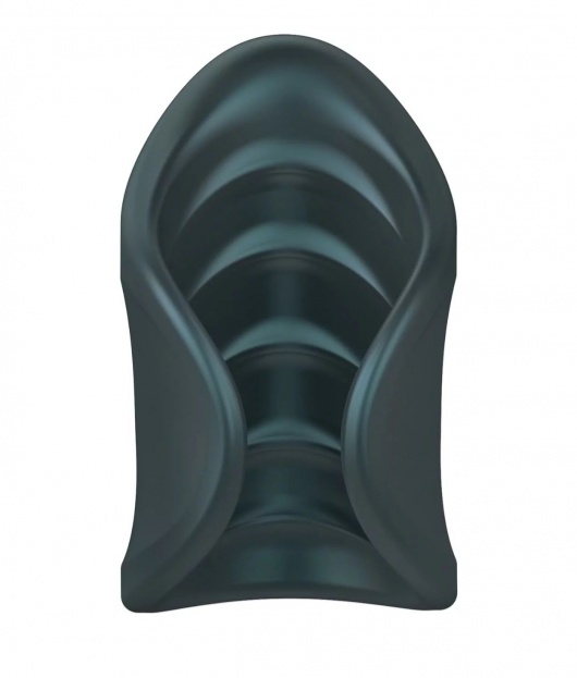 Серый сквозной мастурбатор с вибрацией Manwan Starter - Manwan - в Петрозаводске купить с доставкой