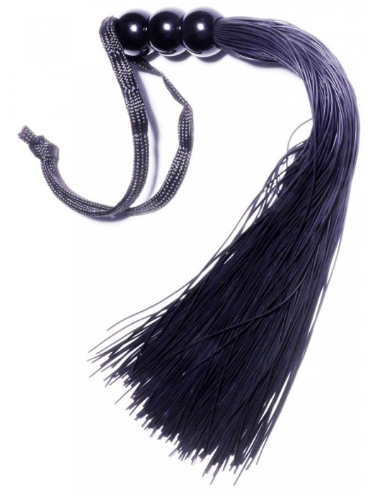 Черная силиконовая плетка - 25,4 см. - Boys of Toys - купить с доставкой в Петрозаводске