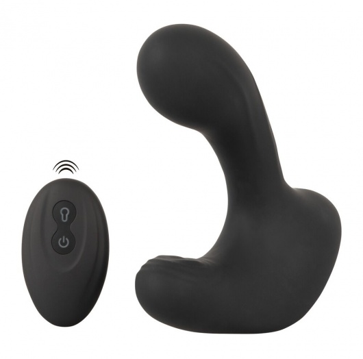 Черная анальная вибропробка с функцией расширения RC Butt Plug with 3 functions - Orion - в Петрозаводске купить с доставкой