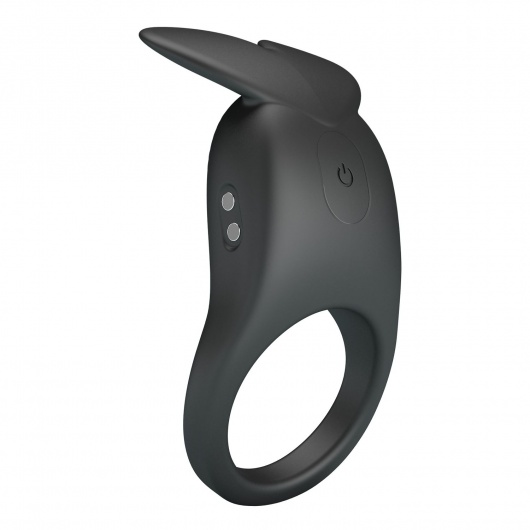 Черное перезаряжаемое виброкольцо Carlton - Baile - в Петрозаводске купить с доставкой