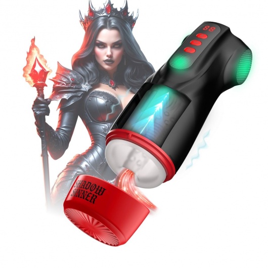 Интерактивный мастурбатор Raven с вакуумом, вибрацией и подсветкой - Shots Media BV - в Петрозаводске купить с доставкой