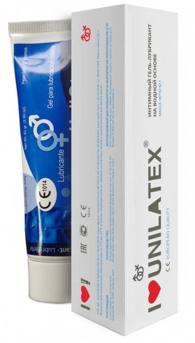Лубрикант на водной основе Unilatex Gel - 80 мл. - Unilatex - купить с доставкой в Петрозаводске