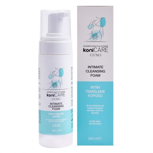 Пенка для интимной гигиены Konicare Gyno Intimate Cleasing Foam - 200 мл. - JoyDrops - купить с доставкой в Петрозаводске