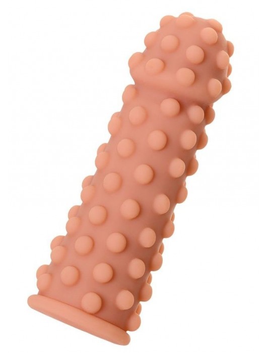 Насадка на фаллос с бугорками по поверхности - 14,7 см. - KOKOS - в Петрозаводске купить с доставкой
