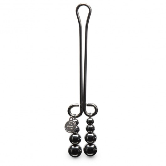 Зажим для клитора с бусинами Just Sensation Beaded Clitoral Clamp - Fifty Shades of Grey - купить с доставкой в Петрозаводске