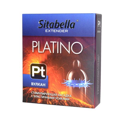 Стимулирующая насадка с усиками Platino  Вулкан - Sitabella - купить с доставкой в Петрозаводске