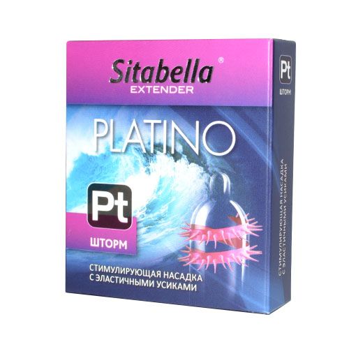 Стимулирующая насадка со спиралью из усиков Platino  Шторм - Sitabella - купить с доставкой в Петрозаводске