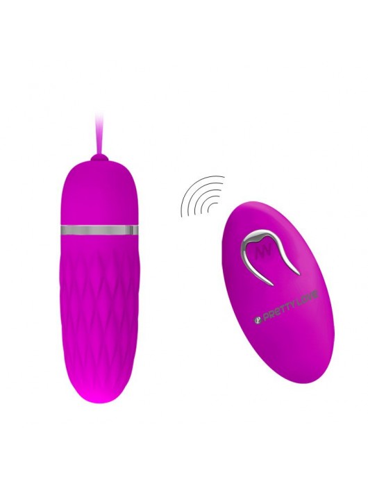 Лиловое виброяичко Dawn с дистанционным управлением - 8,8 см. - Baile