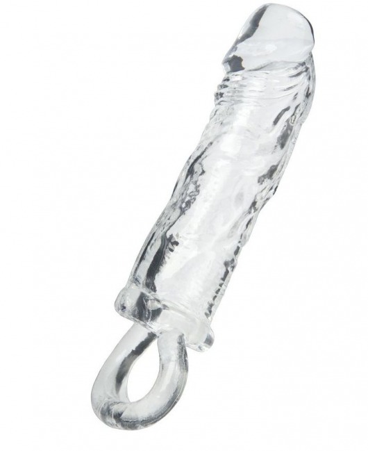 Прозрачная насадка с петлёй для фиксации - 14 см. - ToyFa - в Петрозаводске купить с доставкой