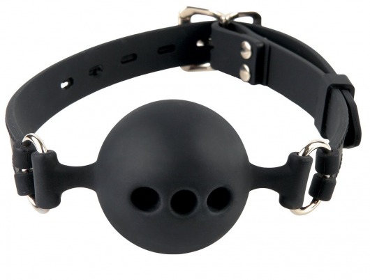 Силиконовый кляп-шар с отверстиями для дыхания Silicone Breathable Ball Gag Small - Pipedream - купить с доставкой в Петрозаводске