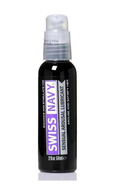 Возбуждающий гель-лубрикант на водной основе Sensual Arousal Lubricant - 59 мл. - Swiss navy - купить с доставкой в Петрозаводске