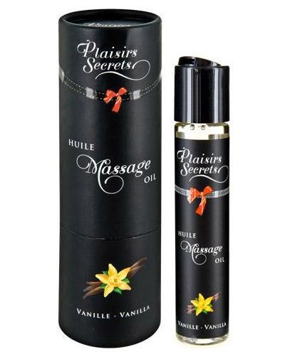 Массажное масло с ароматом ванили Huile de Massage Gourmande Vanille - 59 мл. - Plaisir Secret - купить с доставкой в Петрозаводске