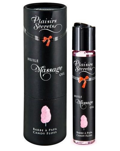 Массажное масло с ароматом сладкой ваты Huile de Massage Gourmande Barbe à Papa - 59 мл. - Plaisir Secret - купить с доставкой в Петрозаводске