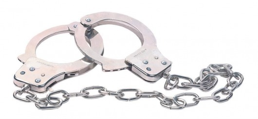 Наручники из металла с длинной цепочкой CHROME HANDCUFFS METAL HANDCUFFS W. KEY - NMC - купить с доставкой в Петрозаводске