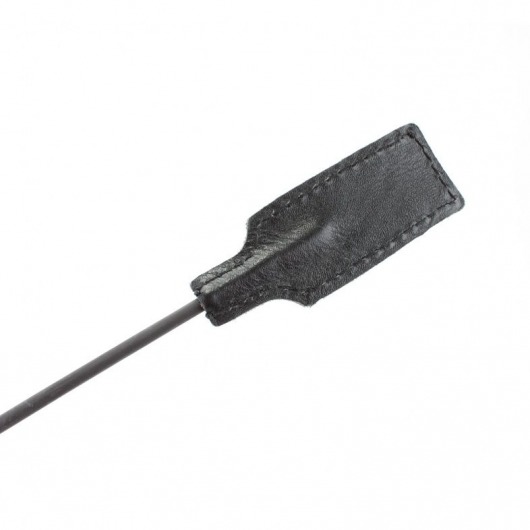 Чёрный профессиональный стек с золотистой рукоятью - 73 см. - БДСМ Арсенал - купить с доставкой в Петрозаводске