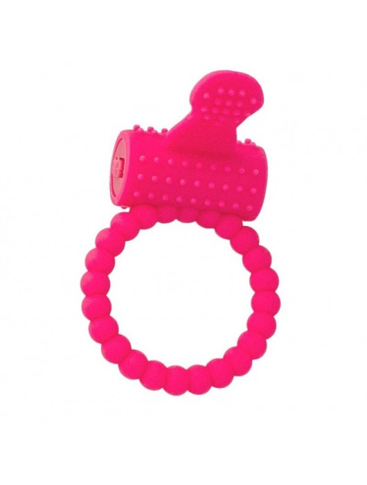 Розовое силиконовое виброкольцо A-toys - A-toys - в Петрозаводске купить с доставкой