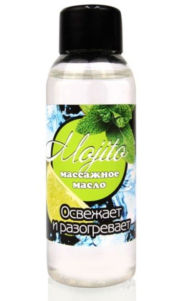 Массажное масло для тела Mojito с ароматом лайма - 50 мл. - Биоритм - купить с доставкой в Петрозаводске