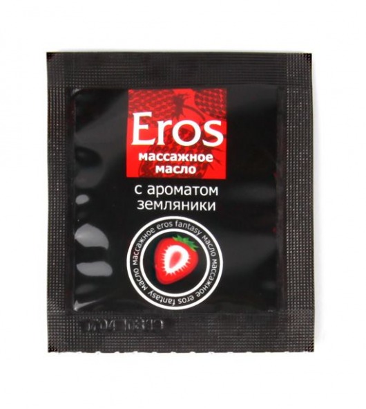 Пробник массажного масла с ароматом земляники Eros fantasy - 4 гр. - Биоритм - купить с доставкой в Петрозаводске
