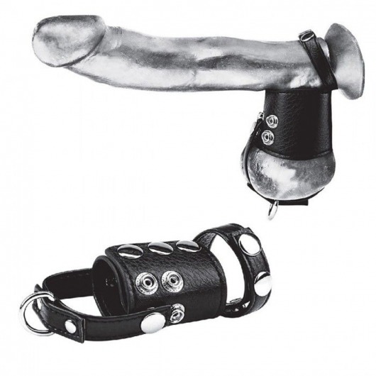Кольцо на член и мошонку Cock Ring With 2  Ball Stretcher And Optional Weight Ring - BlueLine - в Петрозаводске купить с доставкой