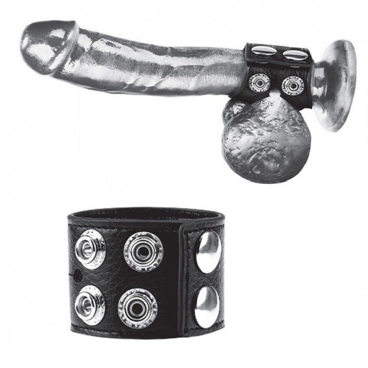 Ремень на член и мошонку 1.5  Cock Ring With Ball Strap - BlueLine - купить с доставкой в Петрозаводске