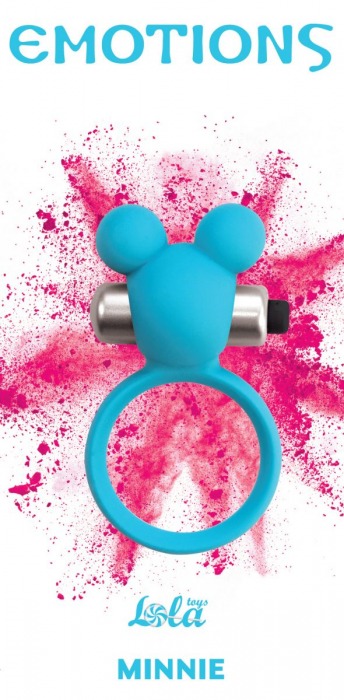Голубое эрекционное виброколечко Emotions Minnie Breeze - Lola Games - в Петрозаводске купить с доставкой