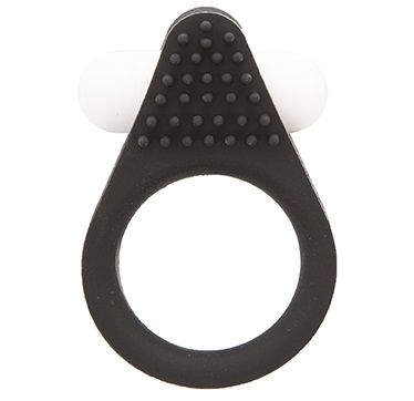 Чёрное эрекционное кольцо LIT-UP SILICONE STIMU RING 1 BLACK - Dream Toys - в Петрозаводске купить с доставкой