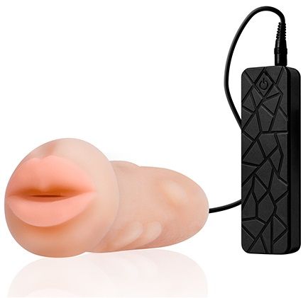 Мастурбатор-ротик с вибрацией REALSTUFF VIBRATING MASTURBATOR MOUTH - Dream Toys - в Петрозаводске купить с доставкой