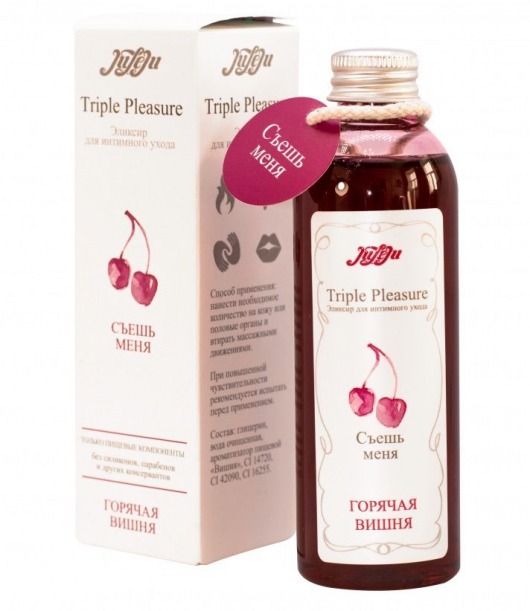 Эликсир Triple Pleasure  Горячая вишня  - 130 гр. - JULEJU - купить с доставкой в Петрозаводске
