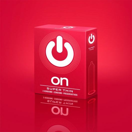 Супертонкие презервативы ON) Super Thin - 3 шт. - ON) - купить с доставкой в Петрозаводске