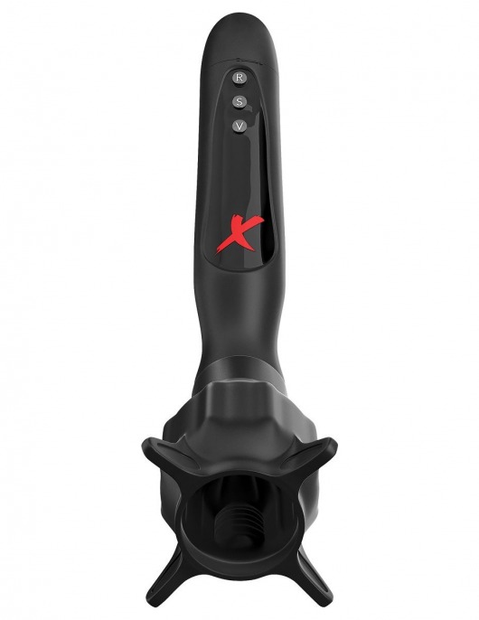 Чёрный вибростимулятор для головки члена с эффектом всасывания Vibrating Roto-Sucker - Pipedream - в Петрозаводске купить с доставкой