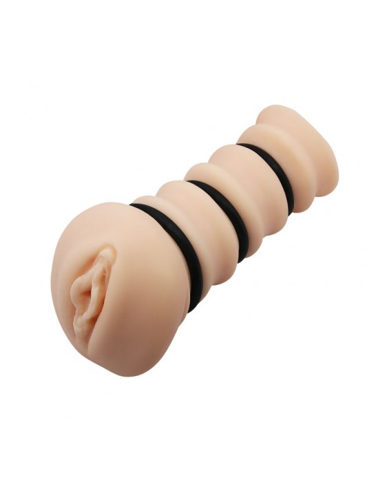 Мастурбатор-вагина с утягивающими кольцами Crazy Bull Rossi Flesh 3D - Baile - в Петрозаводске купить с доставкой