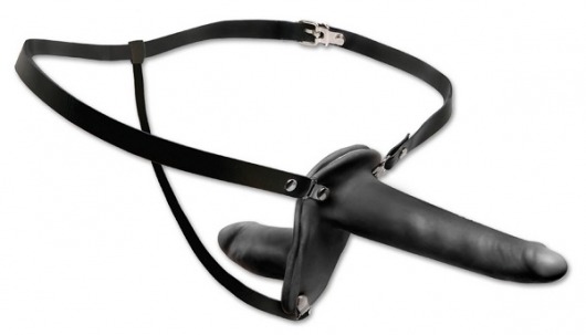 Женский страпон с вагинальной пробкой Double Penetrix Strap-on - 15 см. - Pipedream - купить с доставкой в Петрозаводске