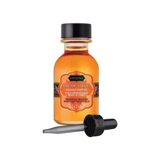 Масло для ласк с ароматом манго Oil of Love Tropical Mango - 22 мл. - Kama Sutra - купить с доставкой в Петрозаводске
