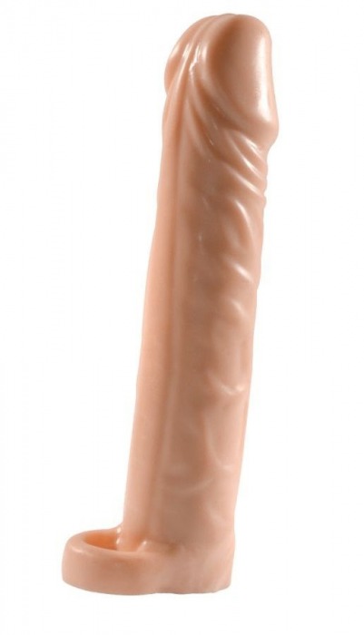 Телесная насадка-удлинитель Extension sleeve с подхватом - 17 см. - Sitabella - в Петрозаводске купить с доставкой