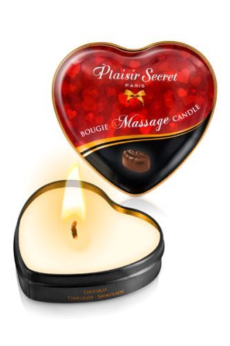 Массажная свеча с ароматом шоколада Bougie Massage Candle - 35 мл. - Plaisir Secret - купить с доставкой в Петрозаводске
