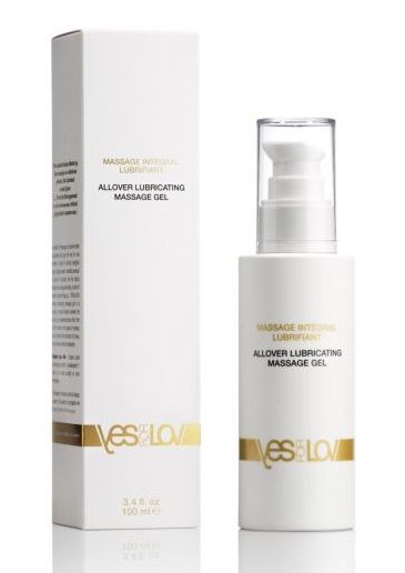 Массажный гель-смазка на силиконовой основе Allover Massage Gel - 100 мл. - YESforLOV - купить с доставкой в Петрозаводске
