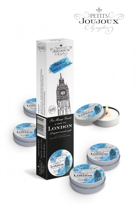 Набор из 5 свечей Petits Joujoux London с ароматом ревеня, амбры и чёрной смородины - MyStim - купить с доставкой в Петрозаводске