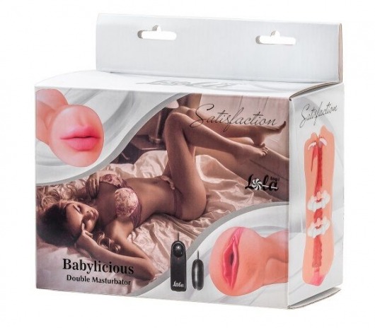 Двусторонний мастурбатор с вибропулей Satisfaction Babylicious - Lola Games - в Петрозаводске купить с доставкой