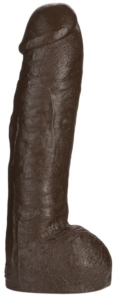 Большая насадка для трусиков Vac-U-Lock Realistic Hung - 31,7 см. - Doc Johnson - купить с доставкой в Петрозаводске