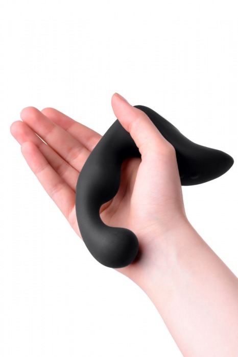 Чёрный изогнутый вибростимулятор простаты Erotist - Erotist Adult Toys - в Петрозаводске купить с доставкой