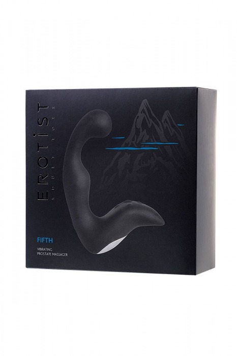 Чёрный изогнутый вибростимулятор простаты Erotist - Erotist Adult Toys - в Петрозаводске купить с доставкой