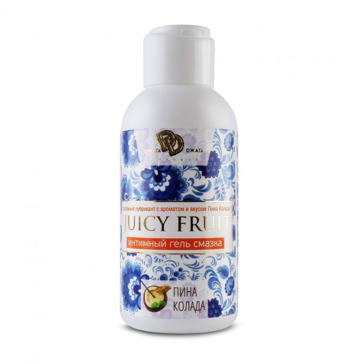 Интимный гель на водной основе JUICY FRUIT с ароматом пина колада - 100 мл. - БиоМед - купить с доставкой в Петрозаводске