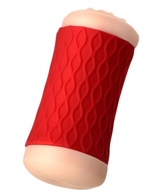 Двухсторонний мастурбатор JOS  NADIN в красном цилиндре - JOS - в Петрозаводске купить с доставкой