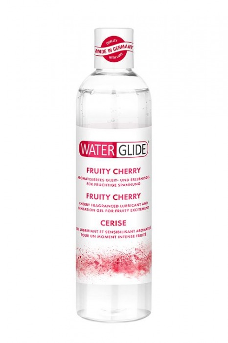 Лубрикант на водной основе с ароматом вишни FRUITY CHERRY - 300 мл. - Waterglide - купить с доставкой в Петрозаводске