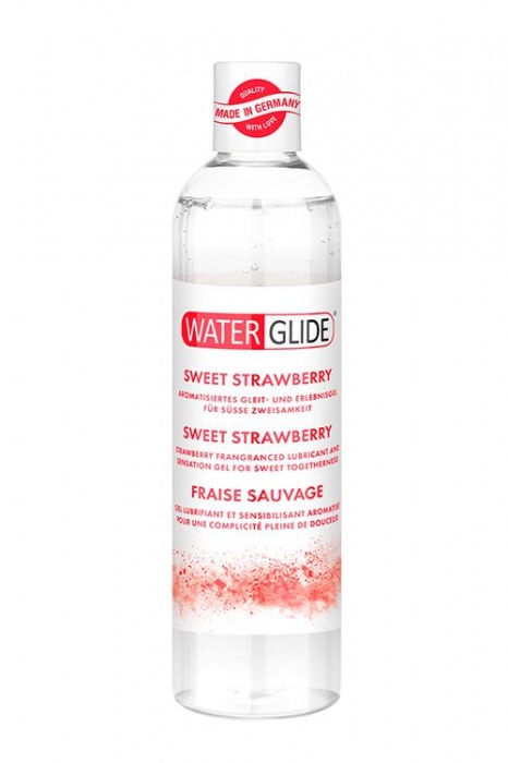 Лубрикант на водной основе с ароматом клубники SWEET STRAWBERRY - 300 мл. - Waterglide - купить с доставкой в Петрозаводске