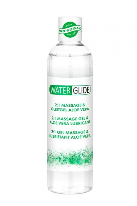 Гель-смазка 2-в-1 MASSAGE   LUBRICANT ALOE VERA - 300 мл. - Waterglide - купить с доставкой в Петрозаводске