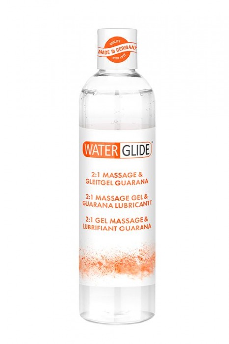 Гель-смазка 2-в-1 MASSAGE   LUBRICANT GUARANA - 300 мл. - Waterglide - купить с доставкой в Петрозаводске