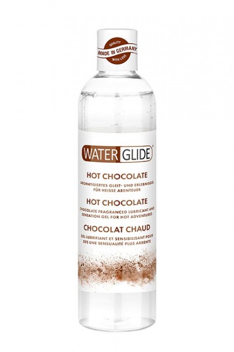 Лубрикант на водной основе с ароматом шоколада HOT CHOCOLATE - 300 мл. - Waterglide - купить с доставкой в Петрозаводске