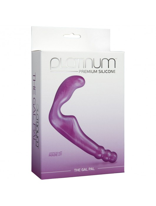 Безремневой фиолетовый страпон из силикона The Gal Pal - 17 см. - Doc Johnson - купить с доставкой в Петрозаводске