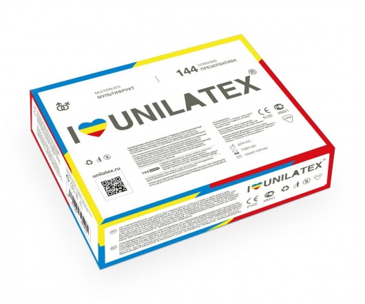 Разноцветные ароматизированные презервативы Unilatex Multifruits - 144 шт. - Unilatex - купить с доставкой в Петрозаводске